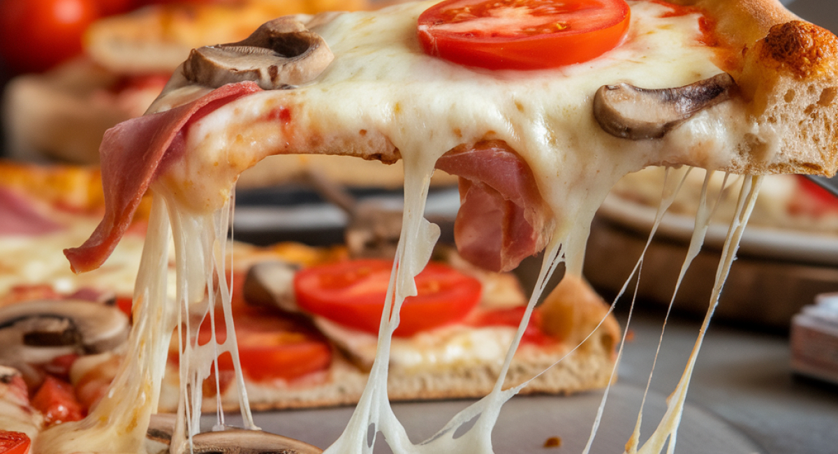 Pizza de Mussarela com Catupiry da Lane