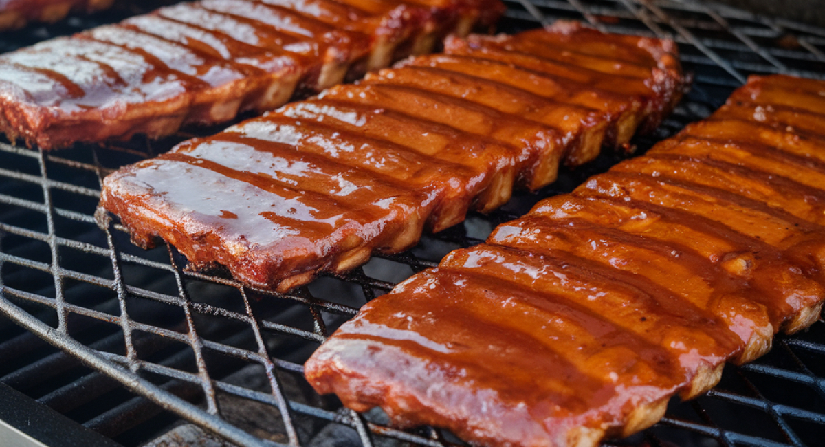 Maple Bourbon Glazed Ribs