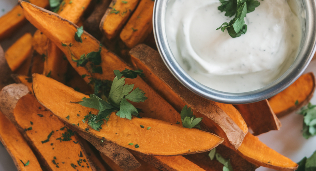 Sweet Potato Fries with Maple Aioli