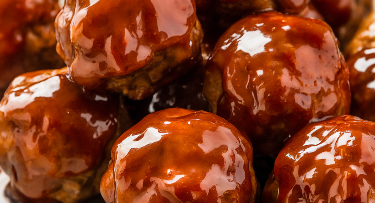 Honey BBQ Glazed Meatballs