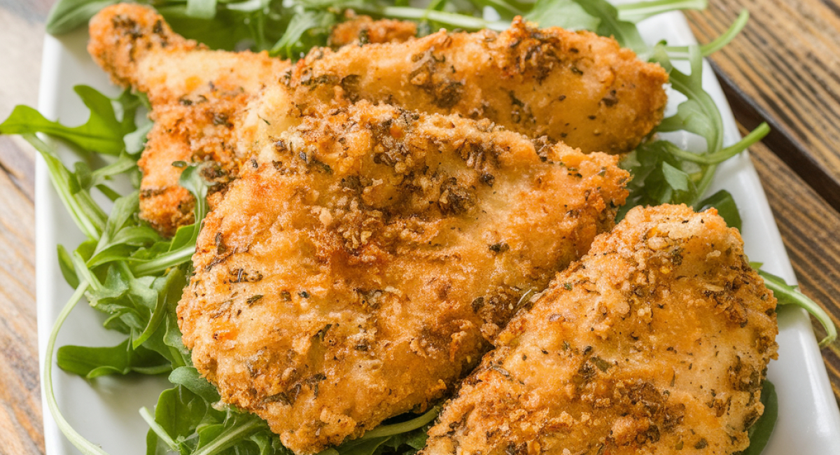 Garlic Parmesan Crusted Pork Chops