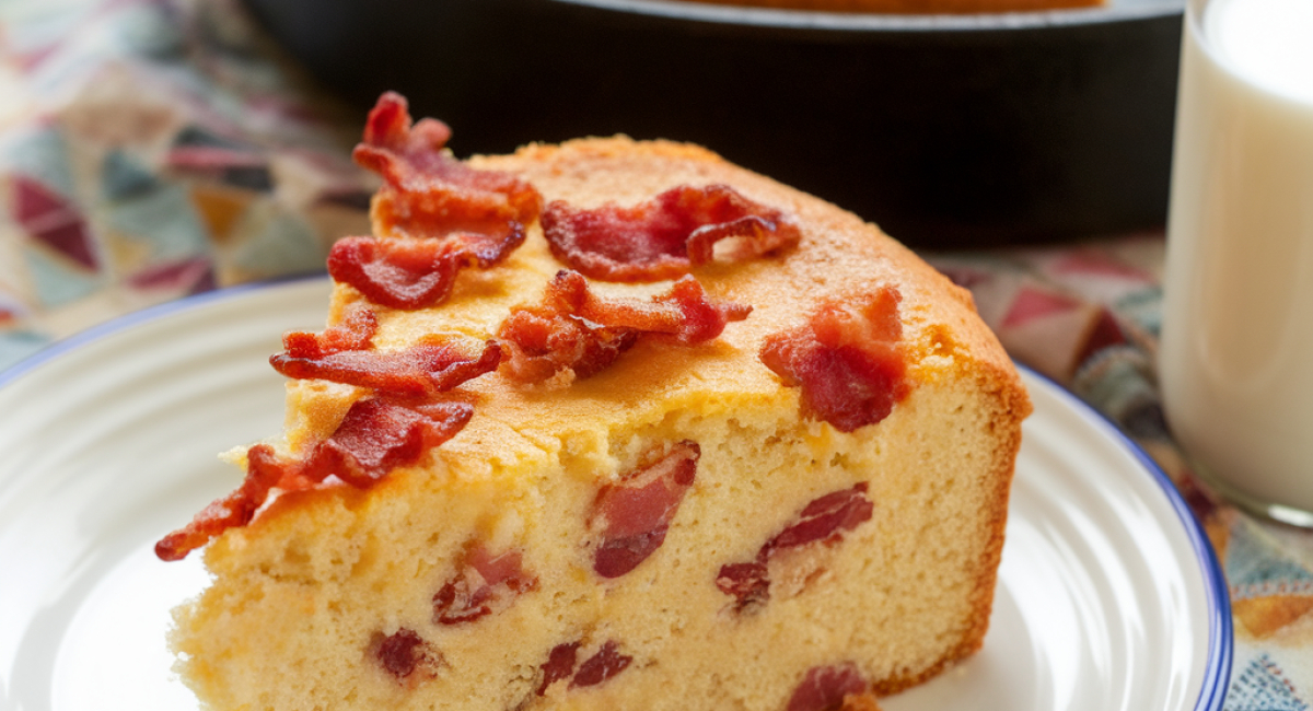 Cheesy Bacon Cornbread Casserole