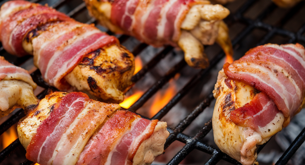 BBQ Bacon Wrapped Chicken Tenders