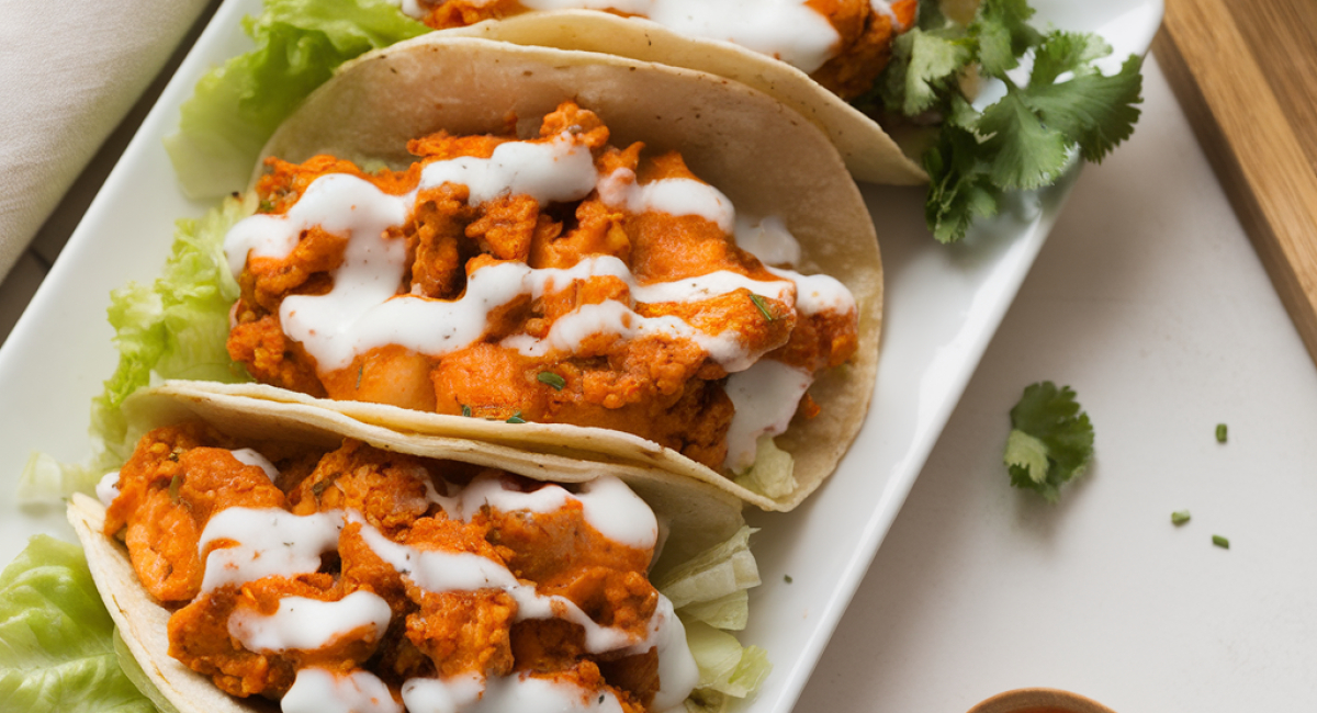 Buffalo Cauliflower Tacos