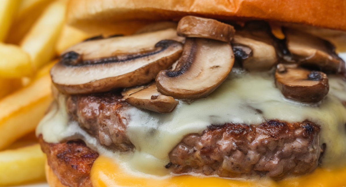 Mushroom and Swiss Burger