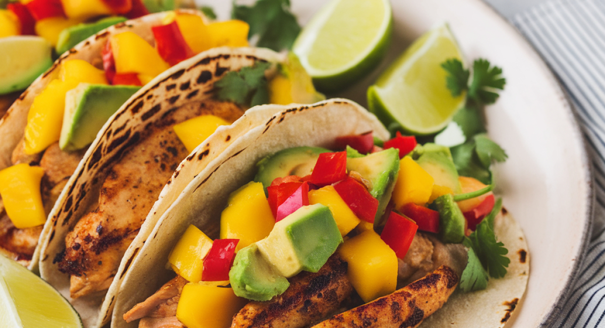 Grilled Fish Tacos with Mango Salsa