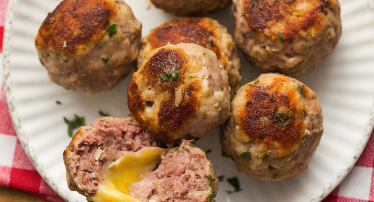 BBQ Bacon Cheddar Meatballs