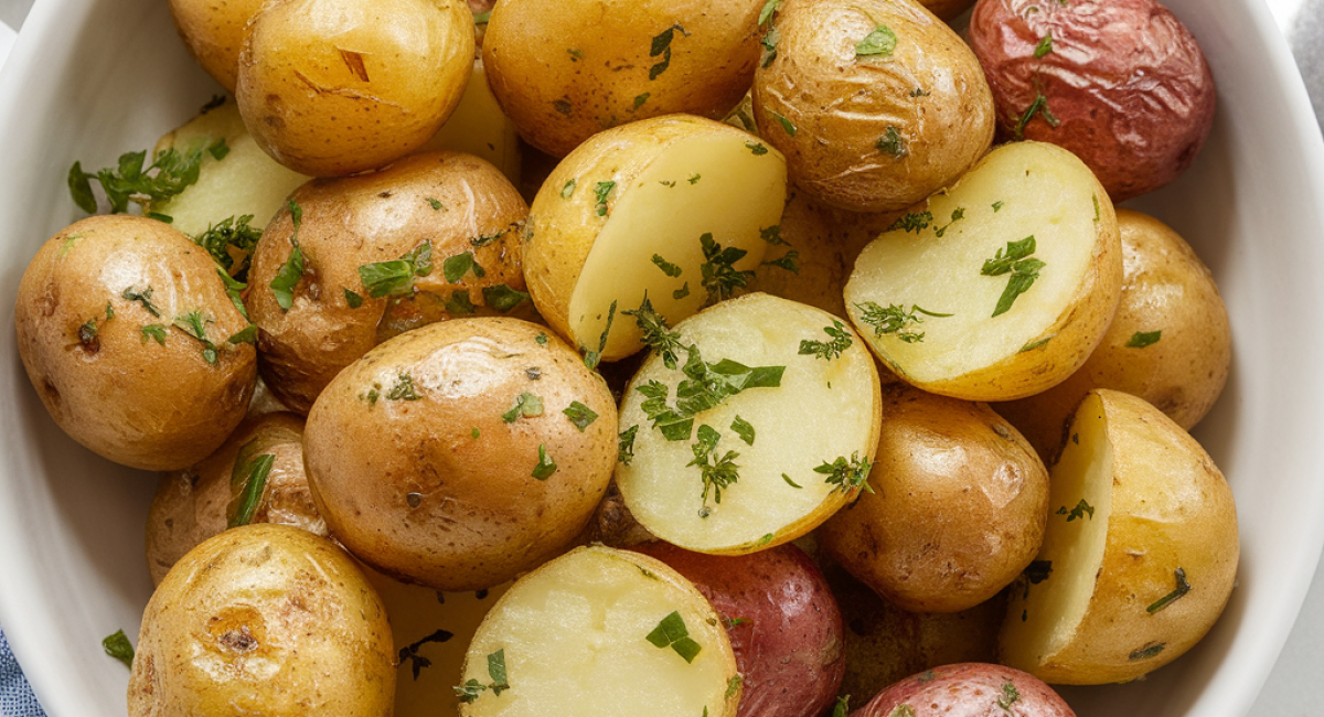 Roasted Garlic Herb Potatoes