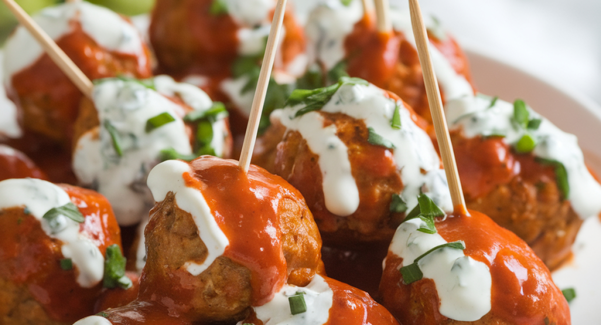 Buffalo Turkey Meatballs