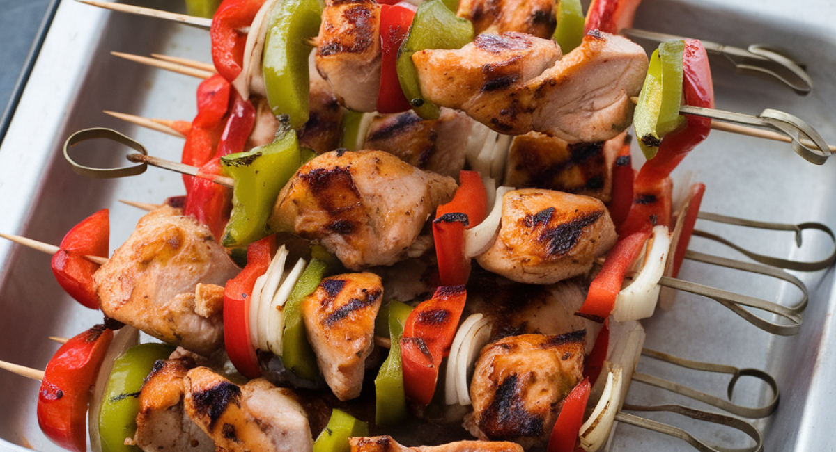 Honey BBQ Chicken Kabobs