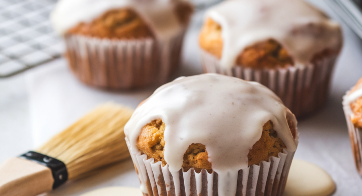 Maple Glazed Carrot Muffins