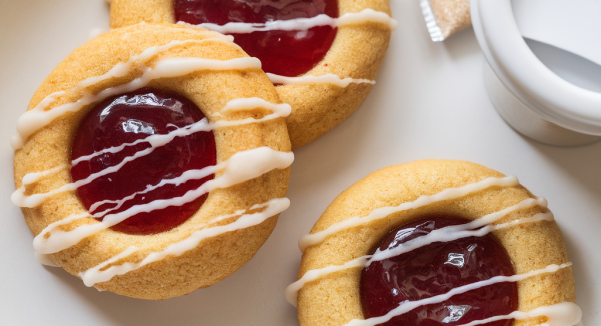 Raspberry Thumbprint Cookies