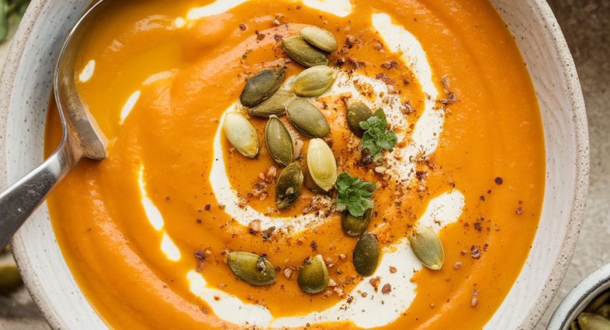 Black Bean Pumpkin And Butternut Squash Soup With Cream Cheese