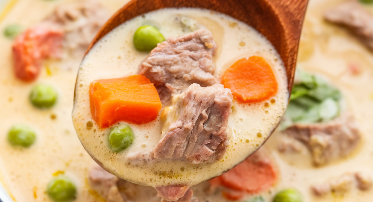 Shepherd's Pie Soup With Creamed Corn And Cream Cheese