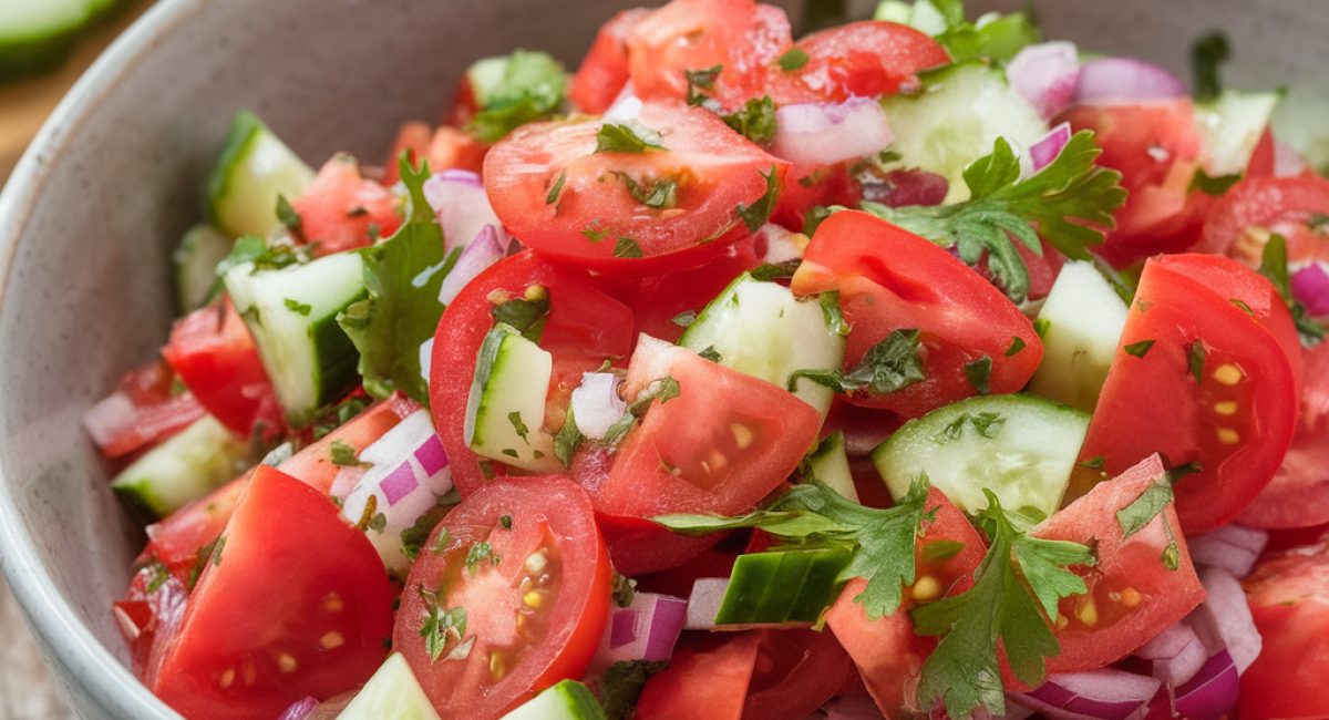 Greek Cucumber And Tomato Salad