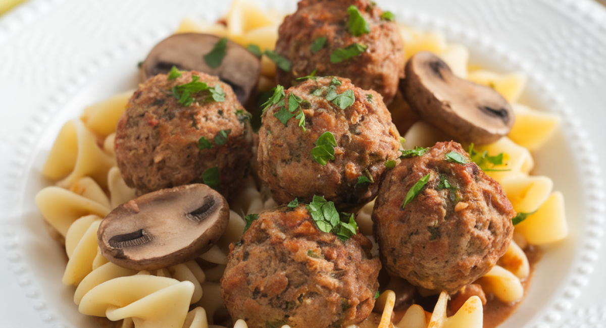 The Ultimate Salisbury Steak Meatballs With Mushroom Gravy