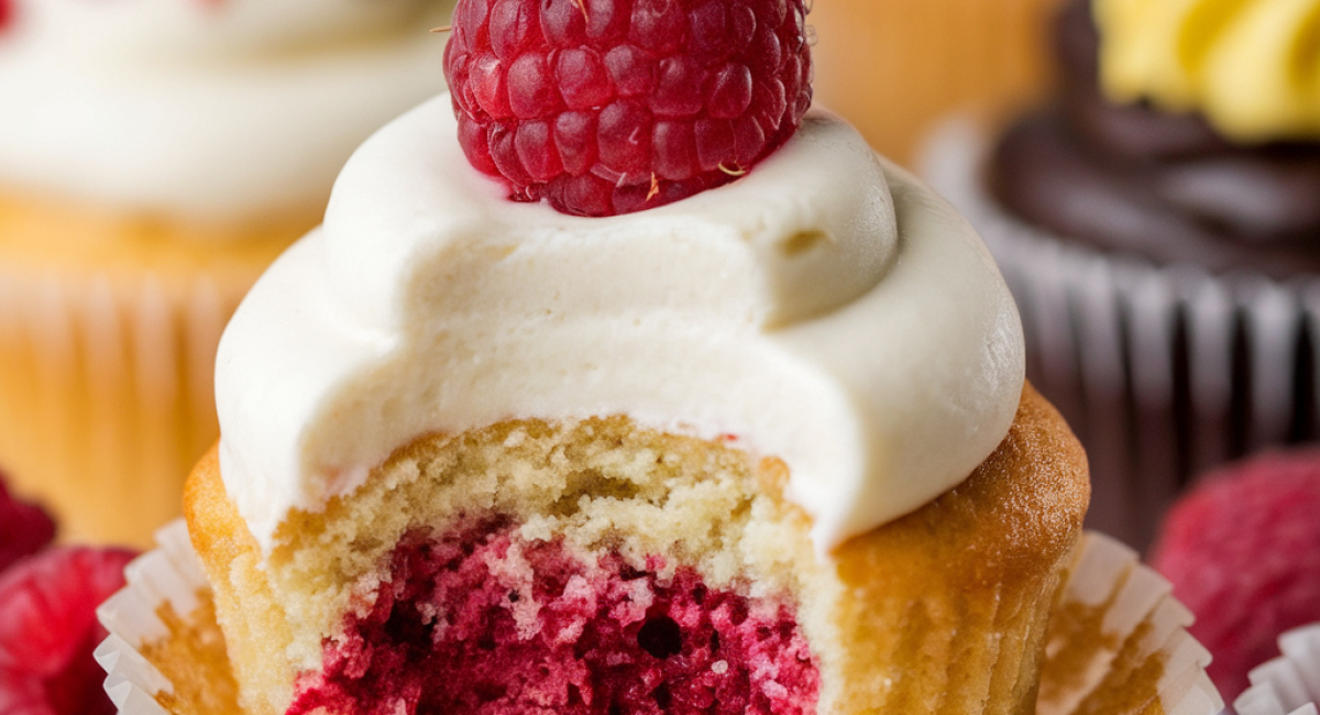 Raspberry Lemon Heaven Cupcakes