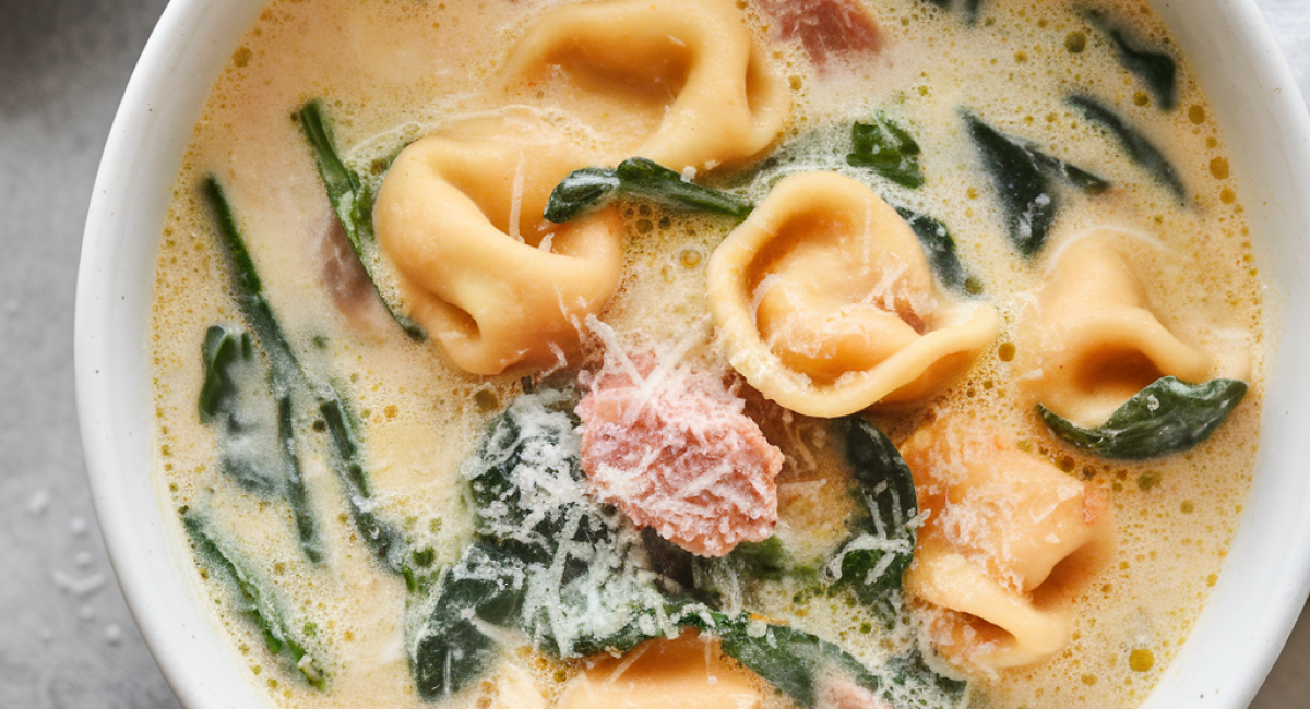 Creamy Tortellini Soup