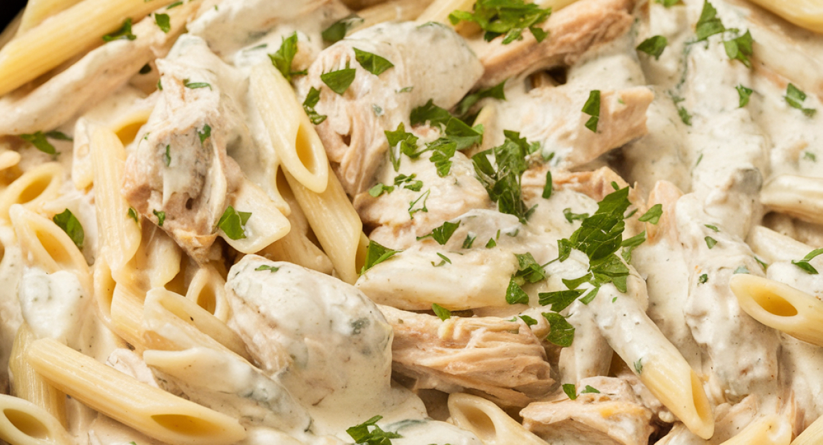 Creamy Garlic Chicken And Broccoli Tortellini