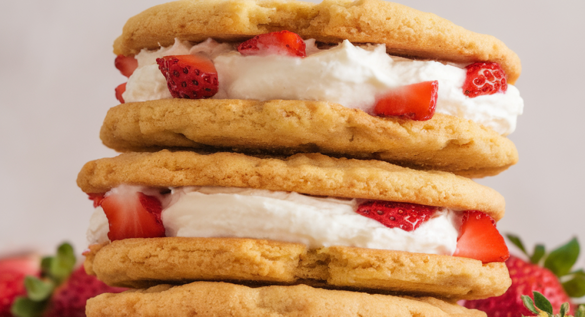 Strawberry Cheesecake Stuffed Cookies