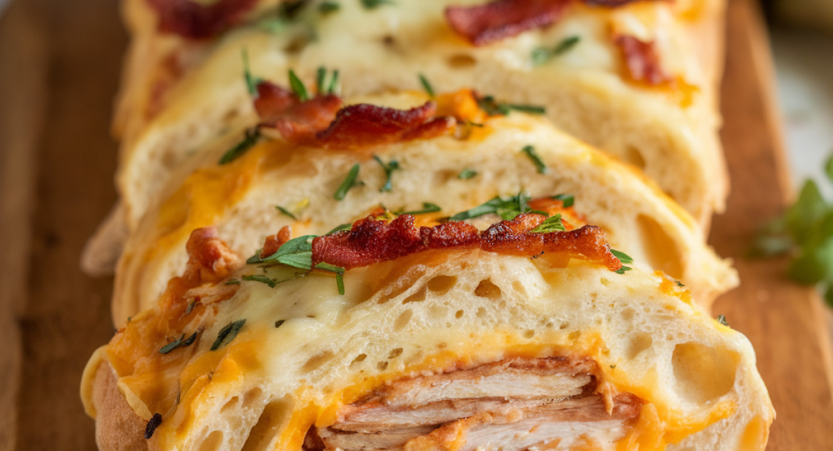 Chicken Bacon Ranch Stromboli