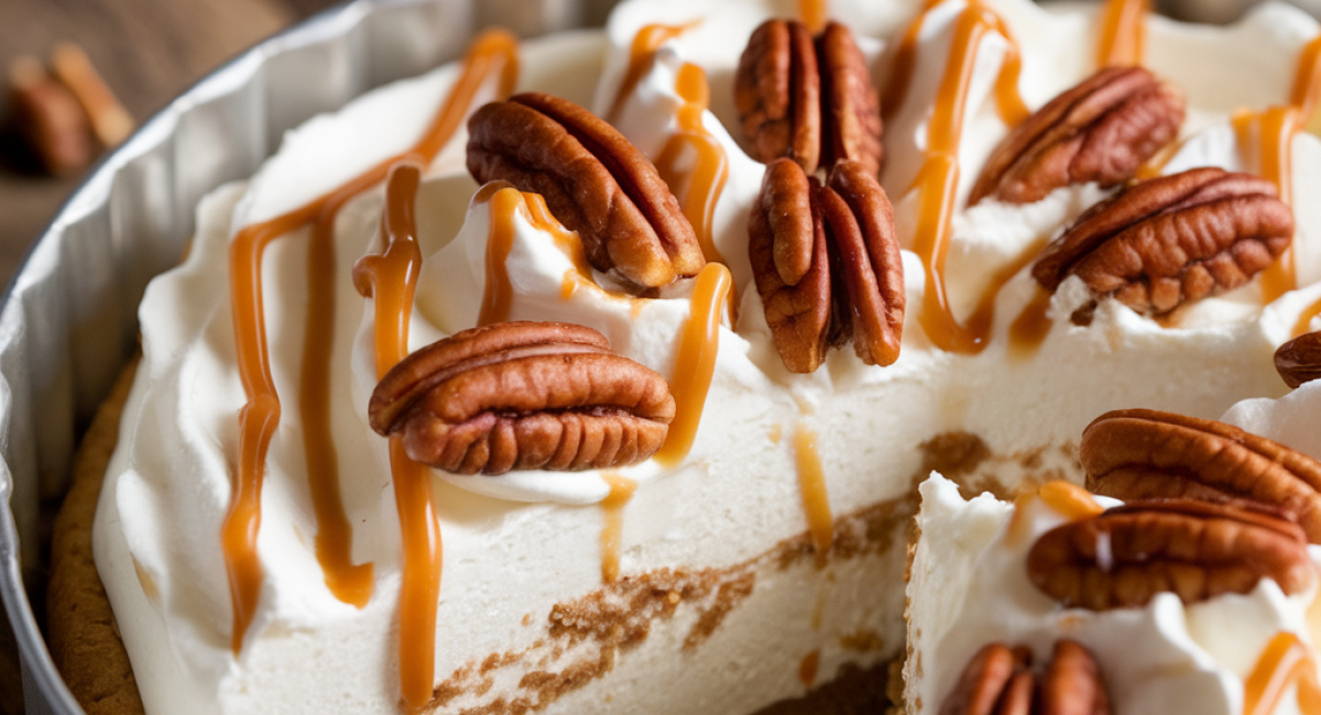 Decadent Nutty Caramel Pecan Cheesecake