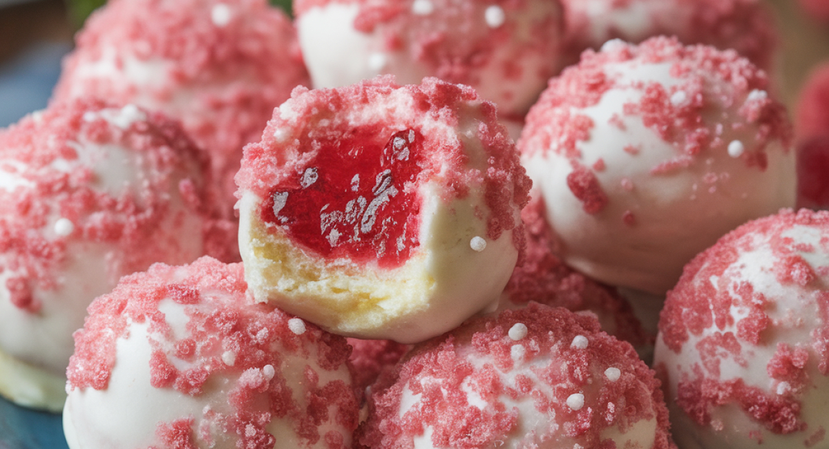 Raspberry Cream Cheese Bites