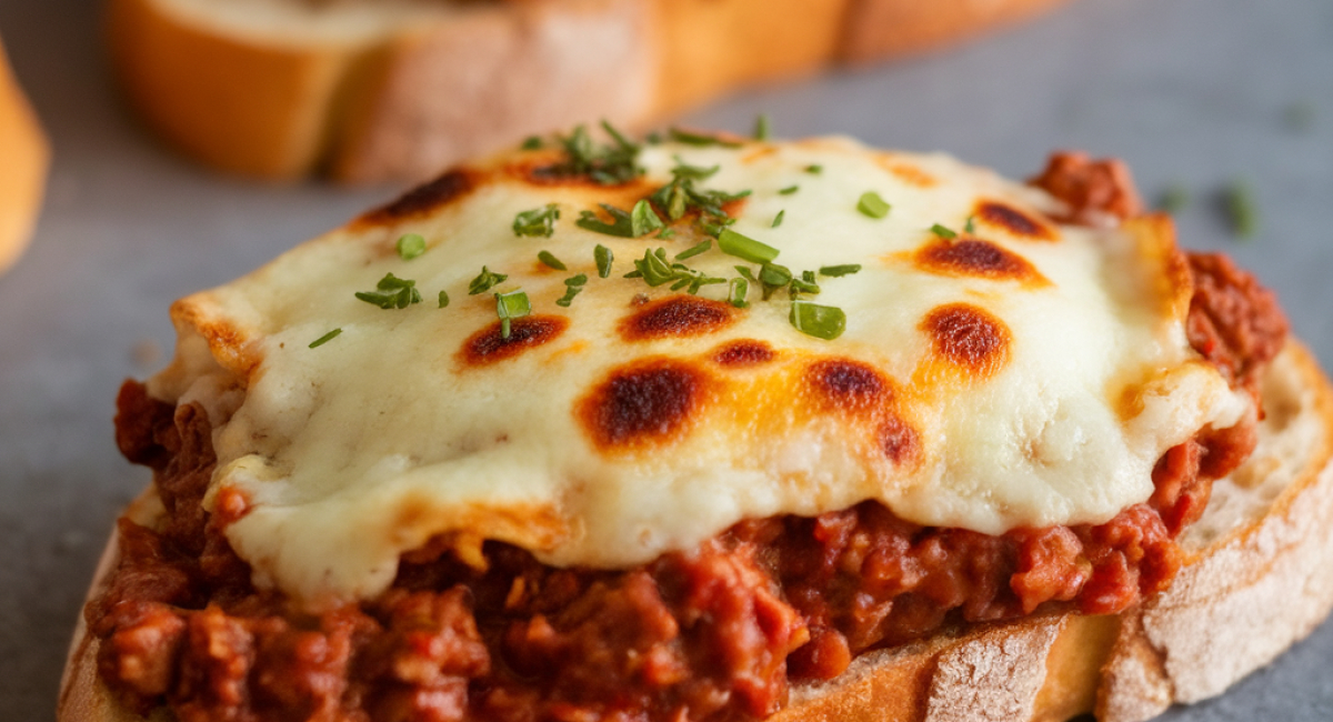 Garlic Toast Sloppy Joe Melts