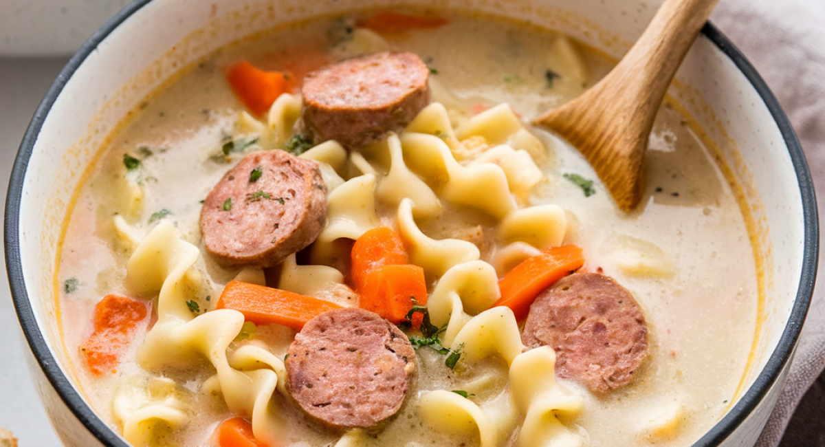 Creamy Parmesan Italian Sausage Soup