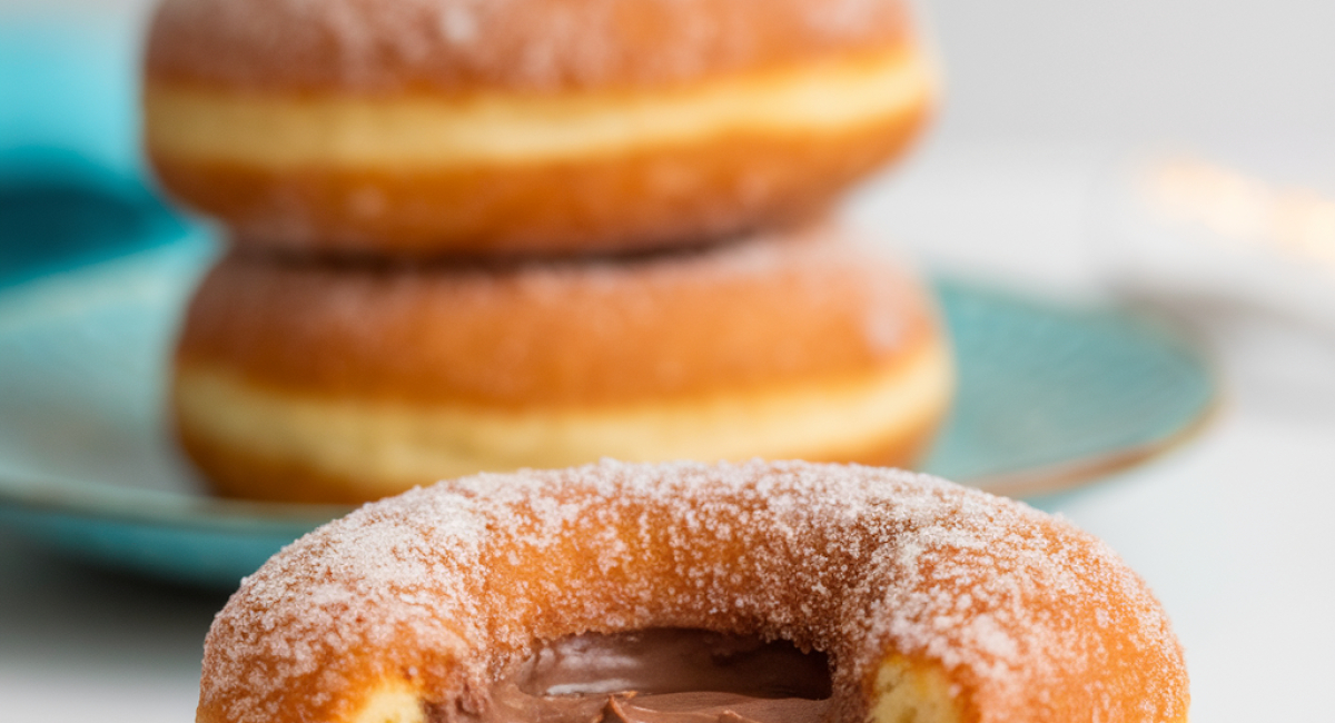 Nutella Filled Baked Donuts