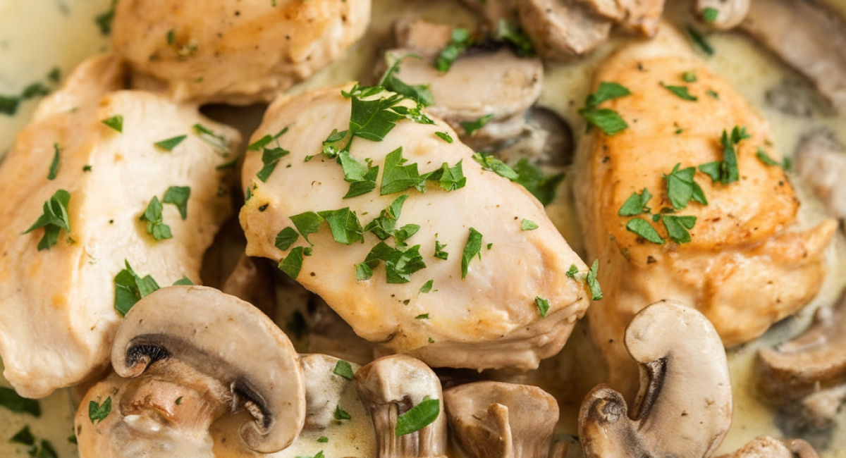 Creamy Chicken & Mushroom Stroganoff