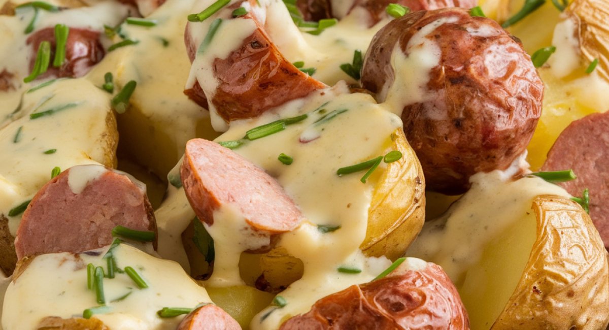 Cheesy Ranch Potatoes and Sausage