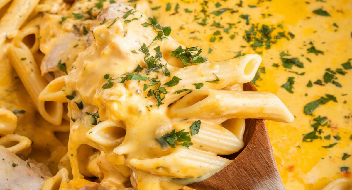 Decadent Creamy Crack Chicken Penne Delight