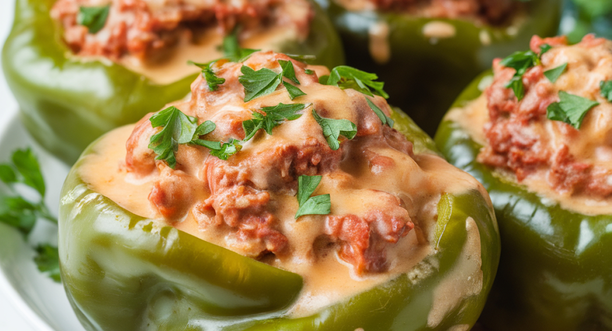 Philly Cheesesteak Stuffed Peppers