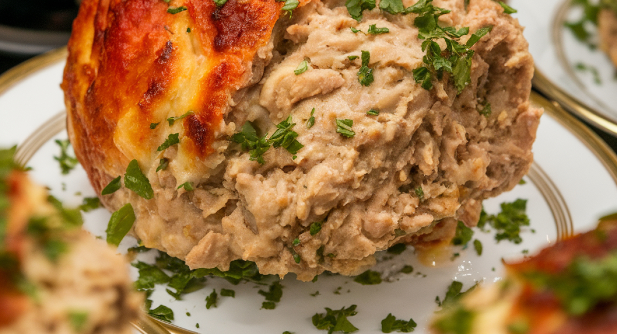 Garlic Parmesan Chicken Meatloaf