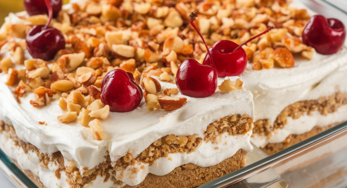 No-Bake Banana Split Cake