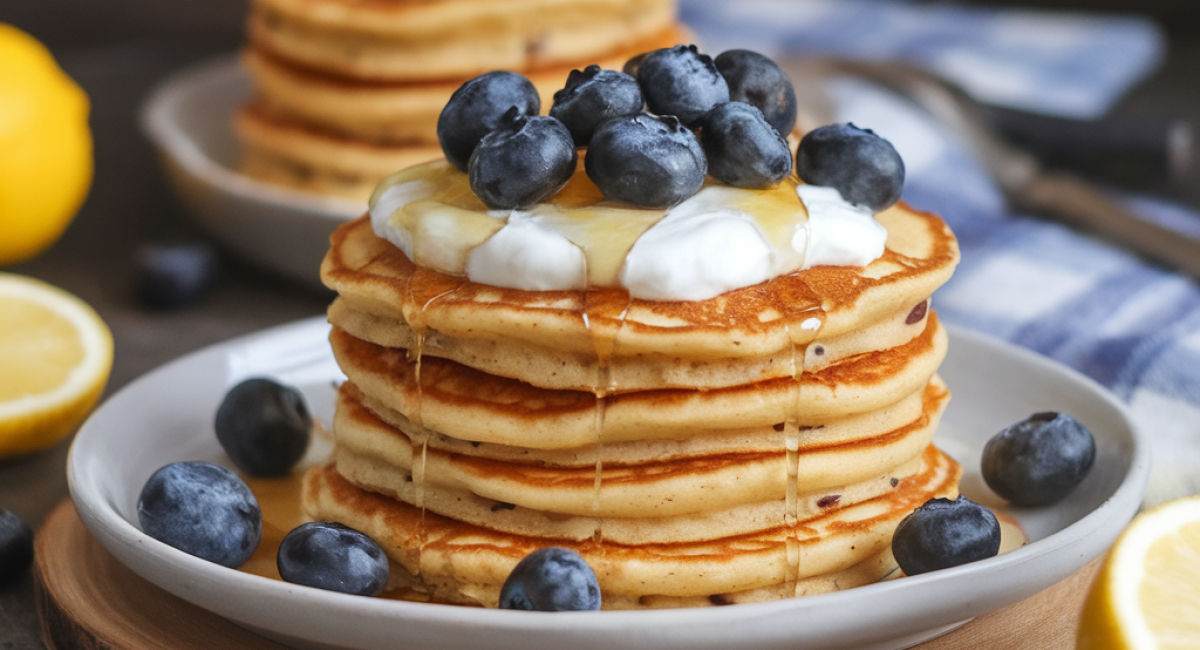 Lemon Poppy Seed Pancakes