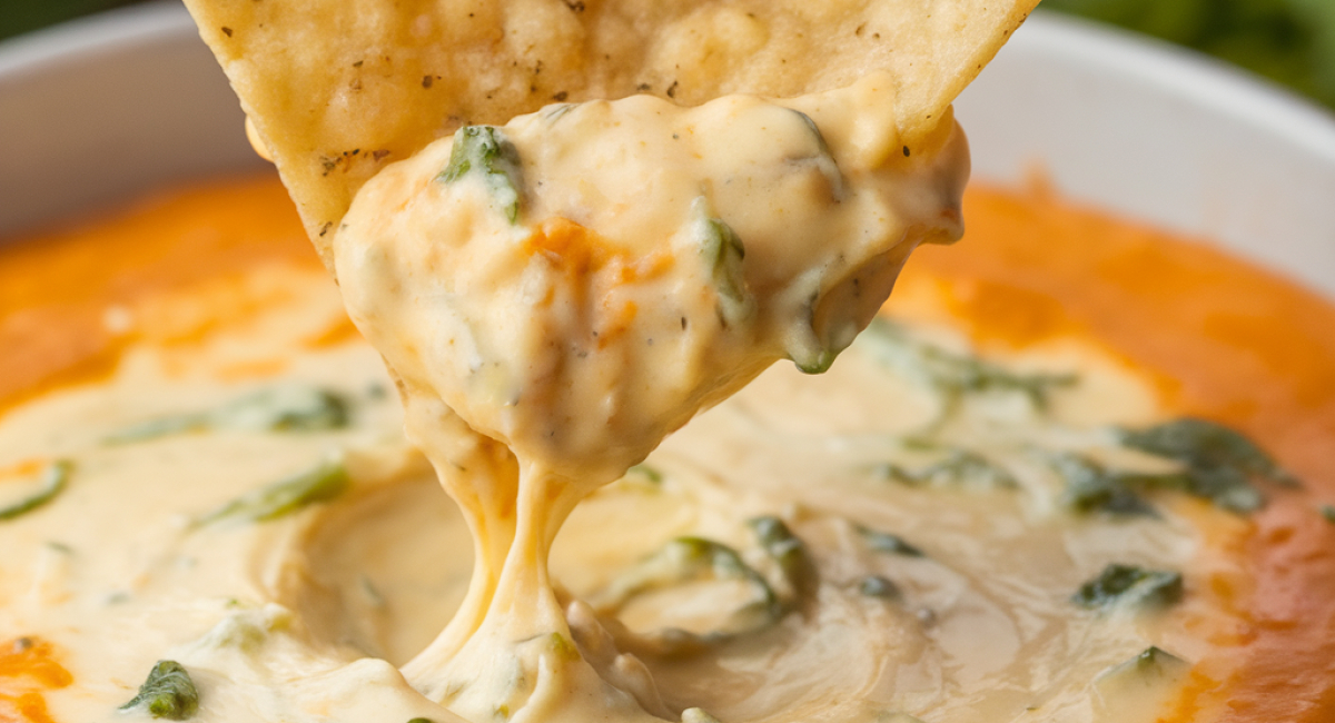 Mexican Restaurant Style White Cheese (Queso) Dip