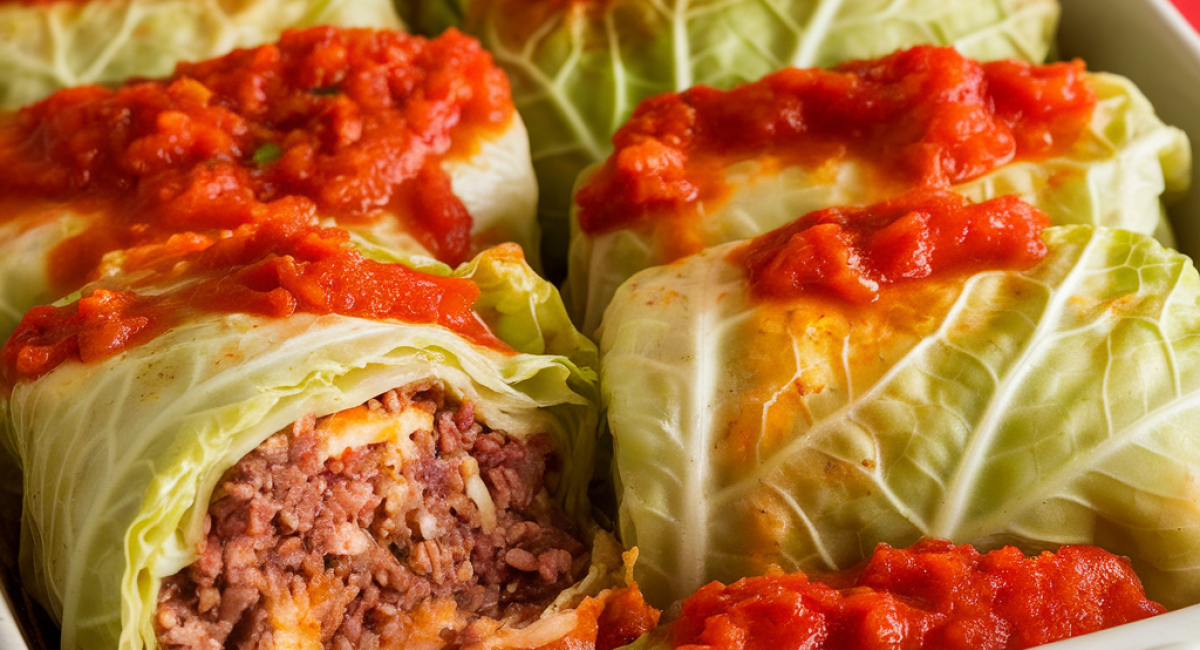 Beef and Cabbage Stuffed Rolls