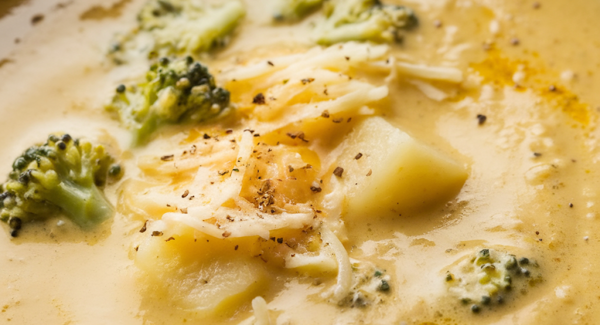 Cheddar Broccoli Potato Soup