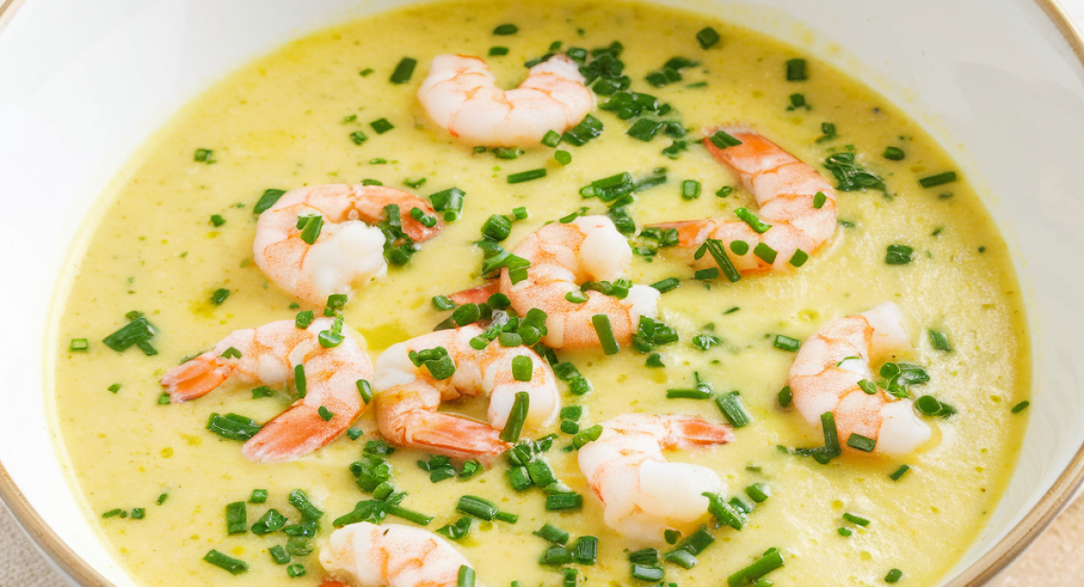 Spicy Coconut Shrimp Soup