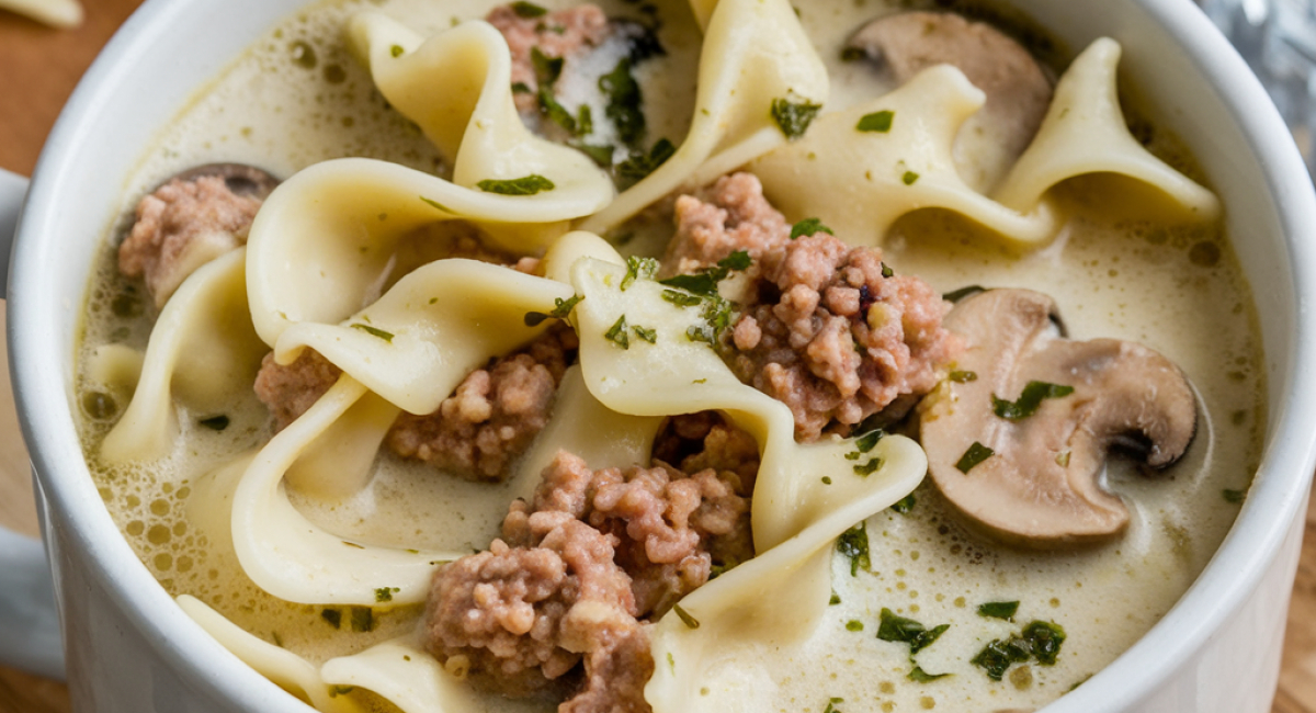 Creamy Alfredo Lasagna Soup