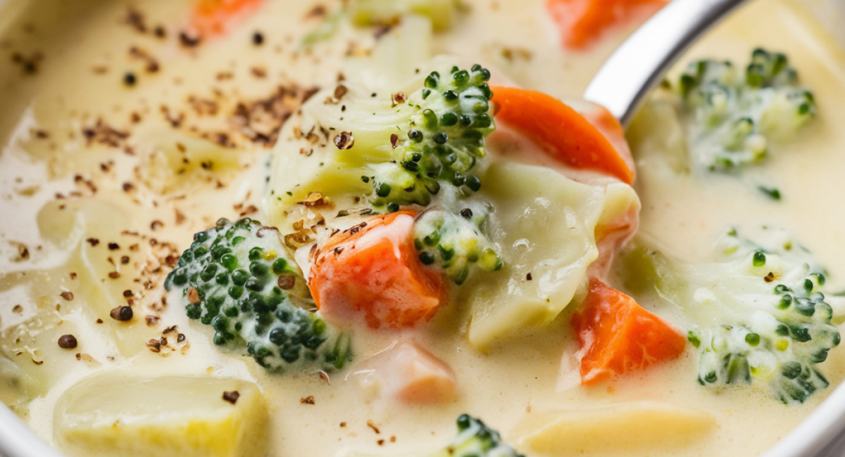 Creamy Cheddar Broccoli Potato Soup – Cozy and Comforting