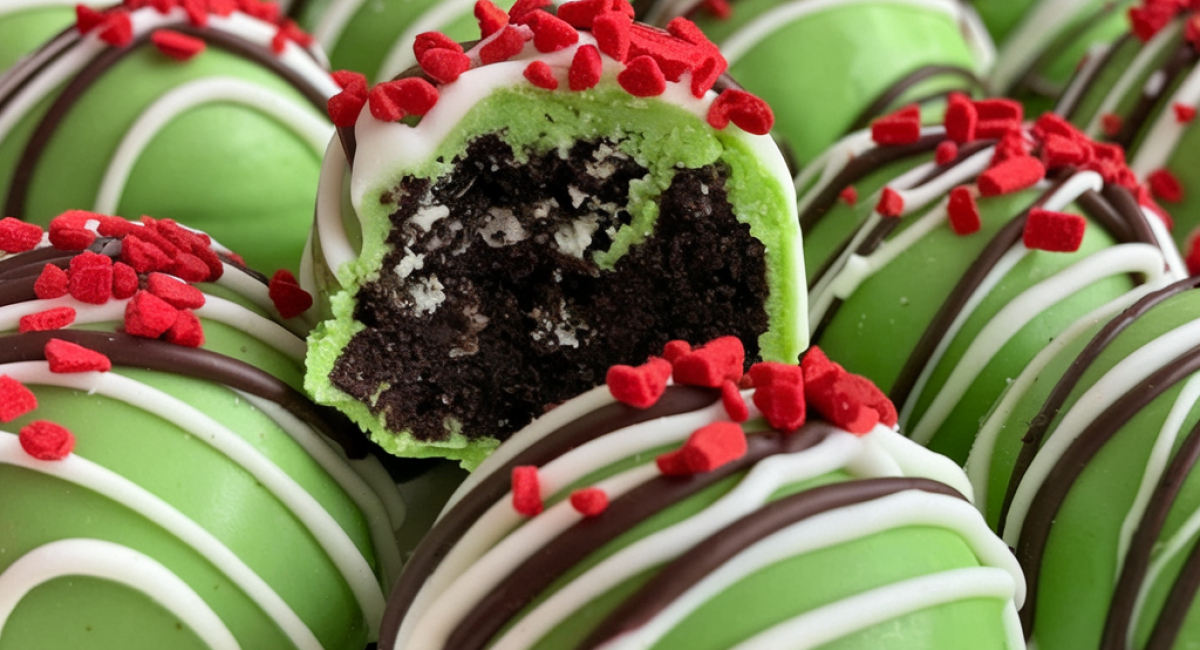 Grinch Oreo Balls