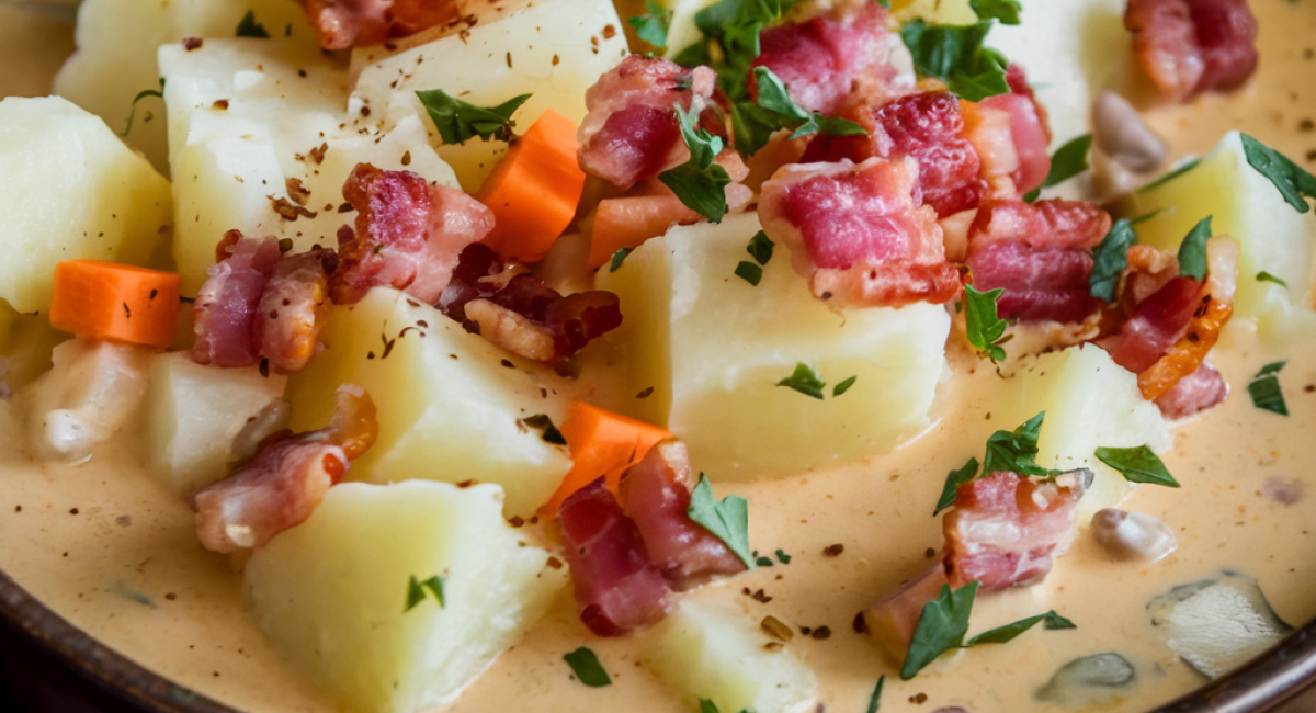 Irish Bacon Cabbage Potato Soup