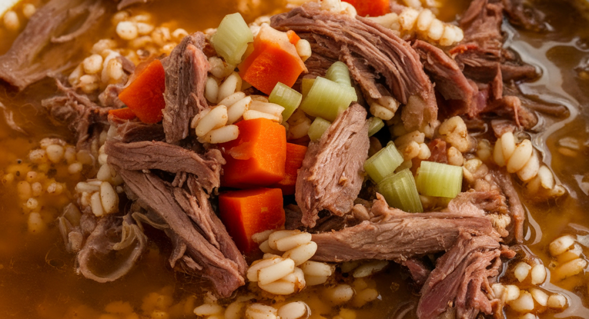 THE BEST BEEF BARLEY SOUP