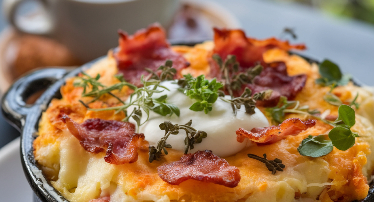  Shepherd's Pie Soup with Toast Bites, Sour Cream, and Bacon Casserole 