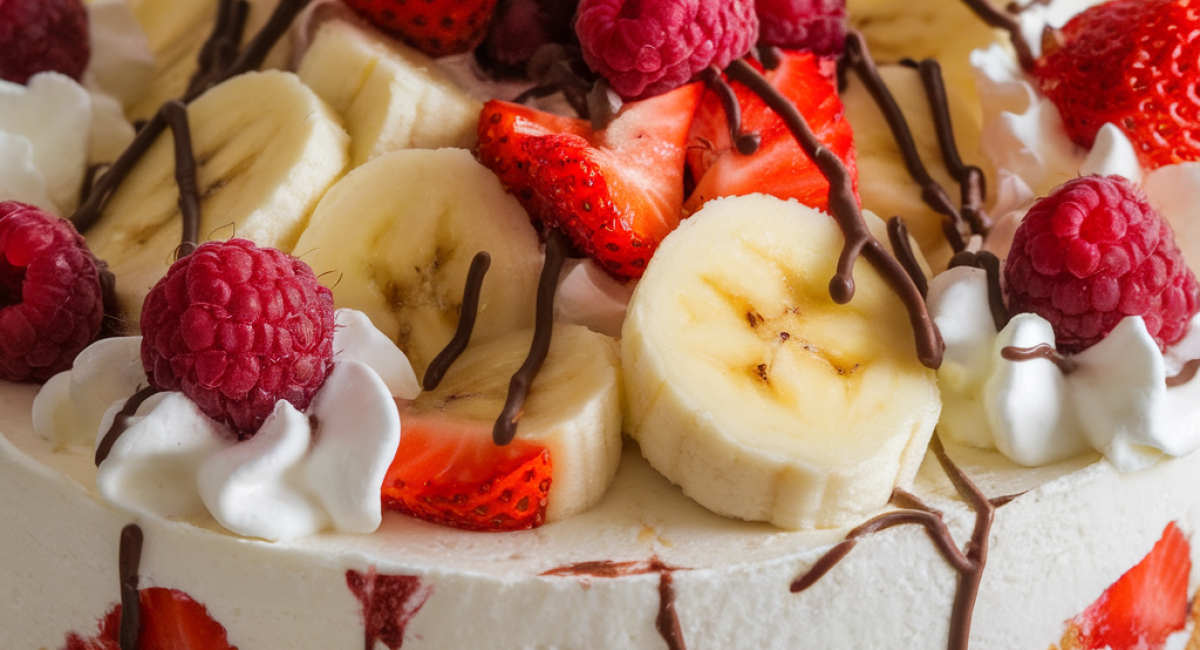 Heavenly No-Bake Banana Split Cheesecake 