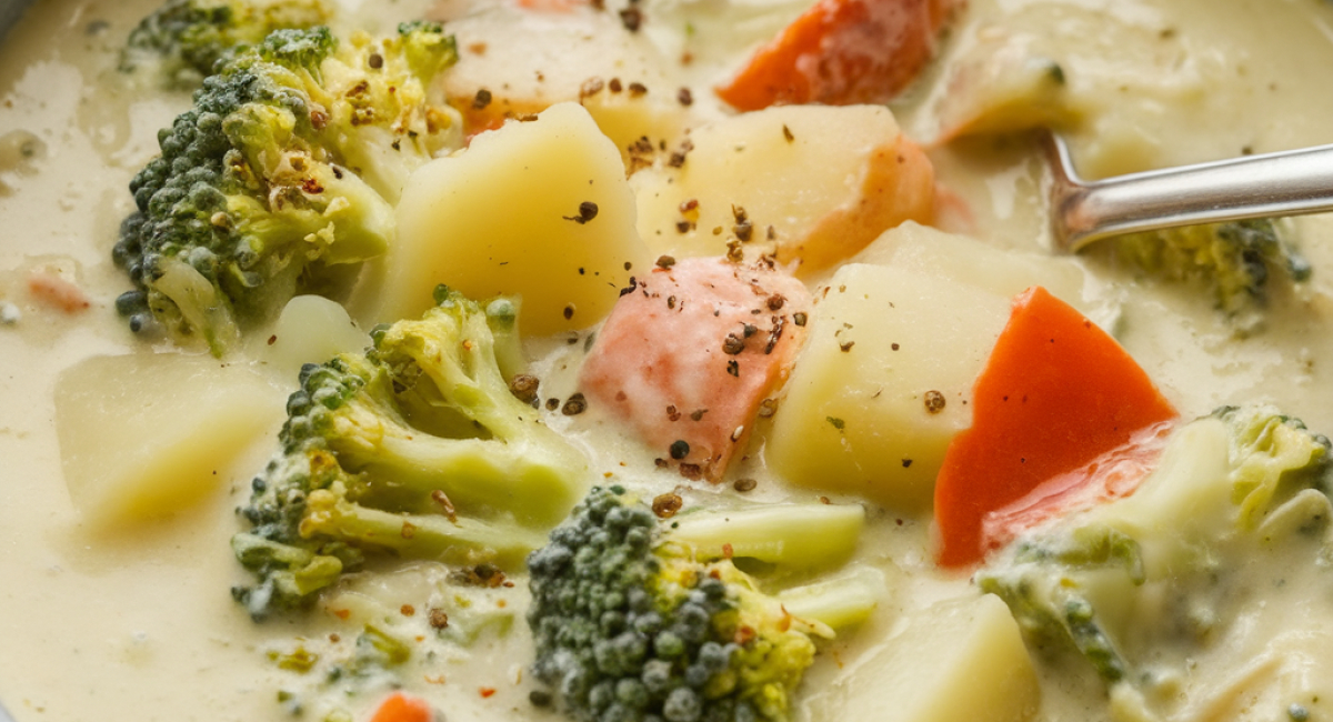 Cheddar Broccoli Potato Soup