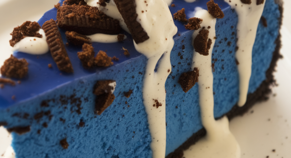 Cookie Monster cheesecake!